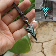Load image into Gallery viewer, Glowing Green Arrow necklace