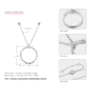 925 Sterling Silver Statement Necklaces Friendship Gifts