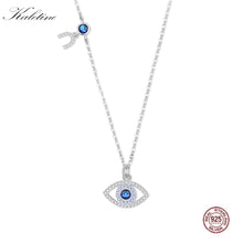 Load image into Gallery viewer, Evil Eye Necklace Pendant 925 Sterling Silver Women