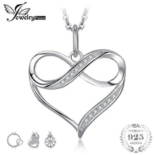 Load image into Gallery viewer, 925 Sterling Silver Pendants Necklace Heart Cubic Zirconia