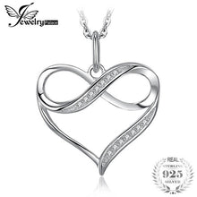 Load image into Gallery viewer, 925 Sterling Silver Pendants Necklace Heart Cubic Zirconia