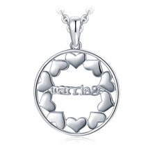 Load image into Gallery viewer, 925 Sterling Silver Pendants Necklace Heart Cubic Zirconia